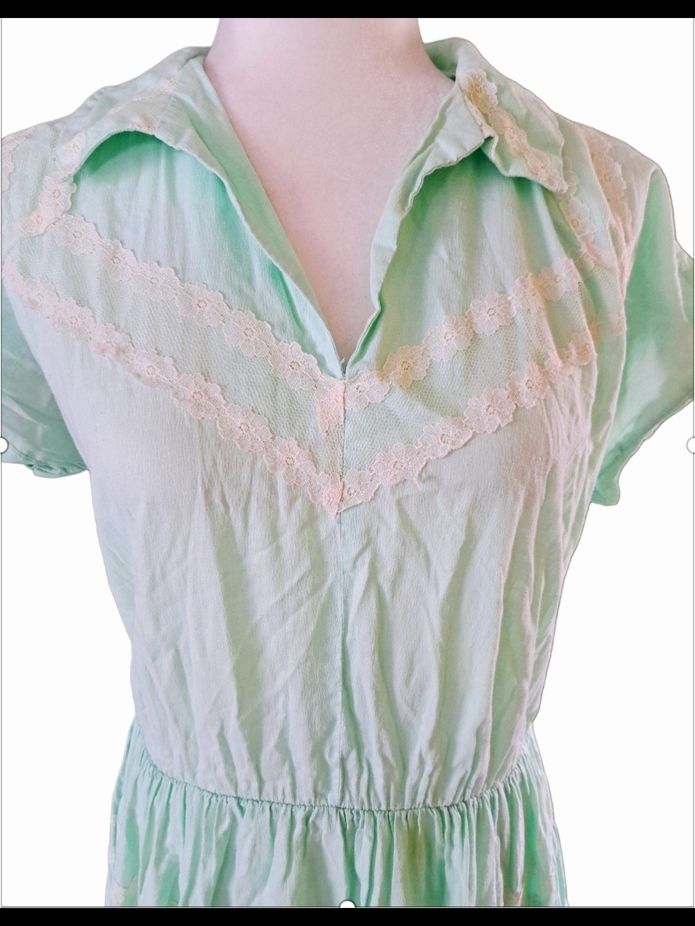 VINTAGE 60S 70S PATIO FIESTA DRESS SZ M L - Picture 7 of 11